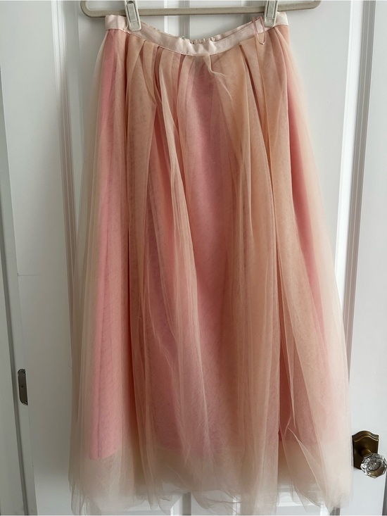 J. Crew Dresses & Skirts - J. Crew Blush Pink and Beige Tulle Maxi Skirt